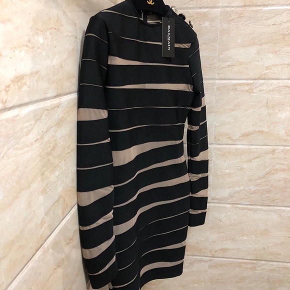 2020 New trendy mesh splicing buttons Design Dress - Picture 6 of 7